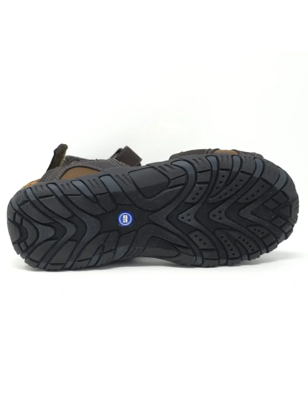 New Nunn Bush Rio Bravo Brown Leather Three-Strap Sandals Men’s 7M